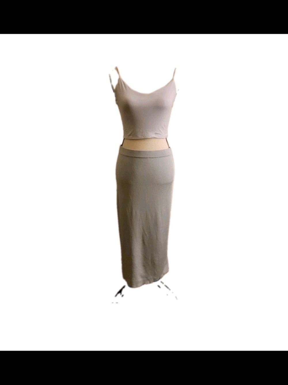 Halogen Nordstrom Women's Silver Long Maxi Skirt Size M NWT